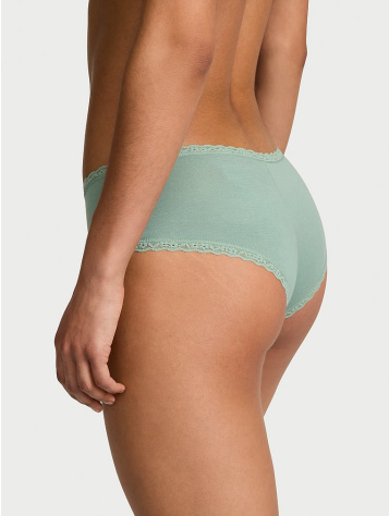 Cotton Lace-Waist Cheeky Panty