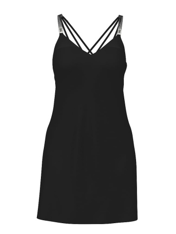 Scattered Shine Strap Satin Strappy-Back Slip