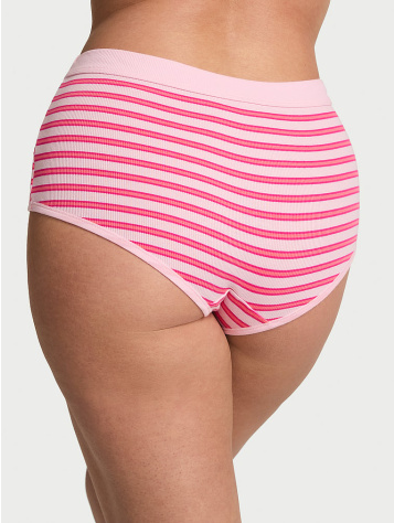 Cotton Rib Logo Hardware Boyshort Panty