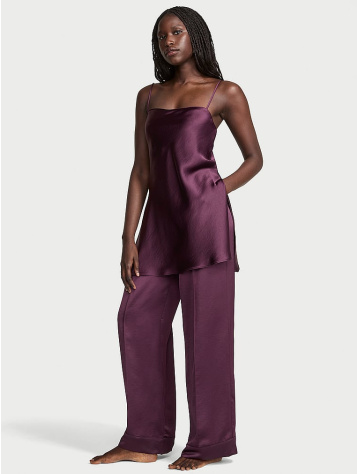 Luxe Satin Tunic Cami & Pant Set